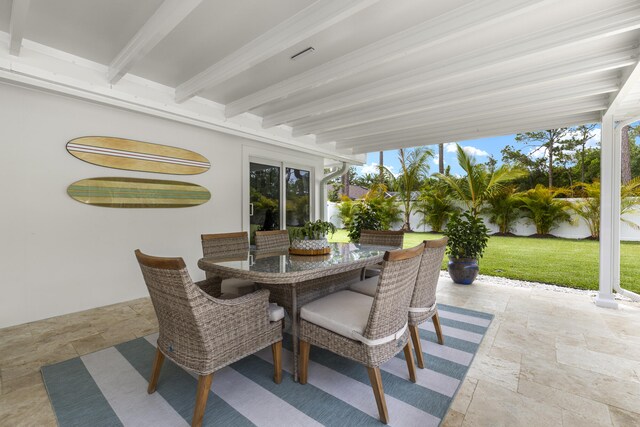 17767 Mellen Ln, Jupiter, FL 33478 - view of patio featuring outdoor dining area
