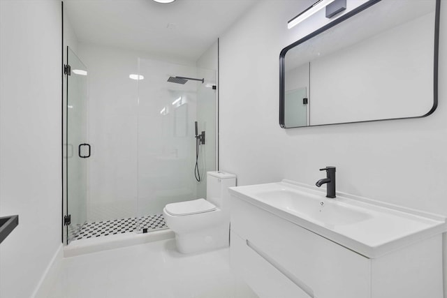20685 NE 2nd Ave, Miami, FL 33179 - bathroom with toilet, a shower stall, and vanity