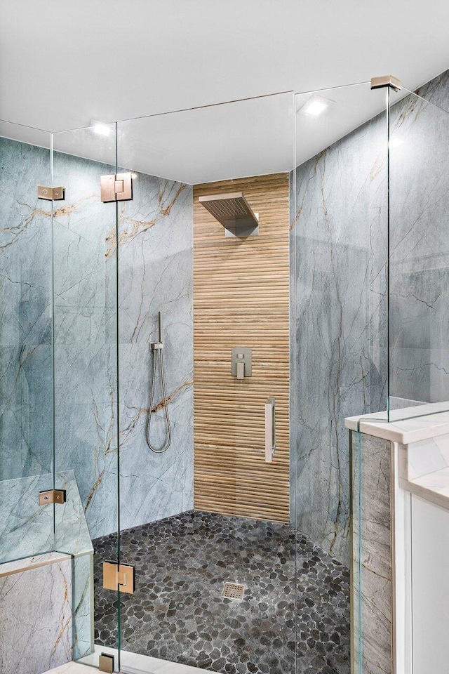 15687 Loch Maree Ln Unit 2404, Delray Beach, FL 33446 - full bath featuring a marble finish shower