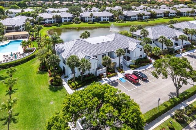 15687 Loch Maree Ln Unit 2404, Delray Beach, FL 33446 - aerial view of residential area featuring a large body of water