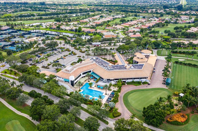 15687 Loch Maree Ln Unit 2404, Delray Beach, FL 33446 - aerial overview of property's location with a pool, a local golf course, and a nearby body of water