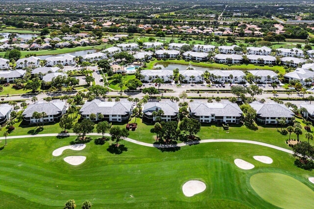 15702 Loch Maree Ln Unit 5804, Delray Beach, FL 33446 - aerial view of residential area featuring a nearby body of water and a local golf course