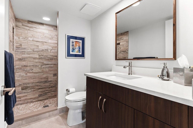 15702 Loch Maree Ln Unit 5804, Delray Beach, FL 33446 - bathroom with toilet, a stall shower, and vanity
