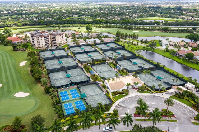 15702 Loch Maree Ln Unit 5804, Delray Beach, FL 33446 - drone / aerial view of a nearby body of water and a local golf course