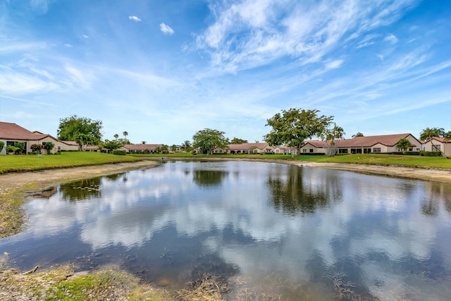 water view featuring a residential view