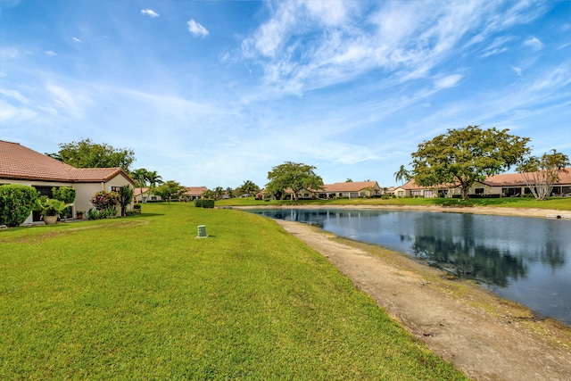 water view featuring a residential view