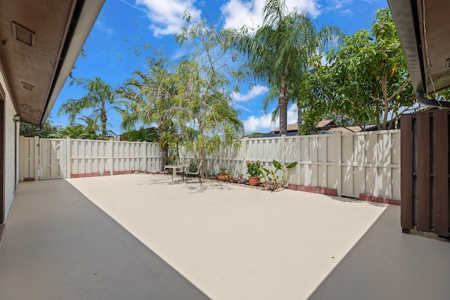 view of patio / terrace with a fenced backyard
