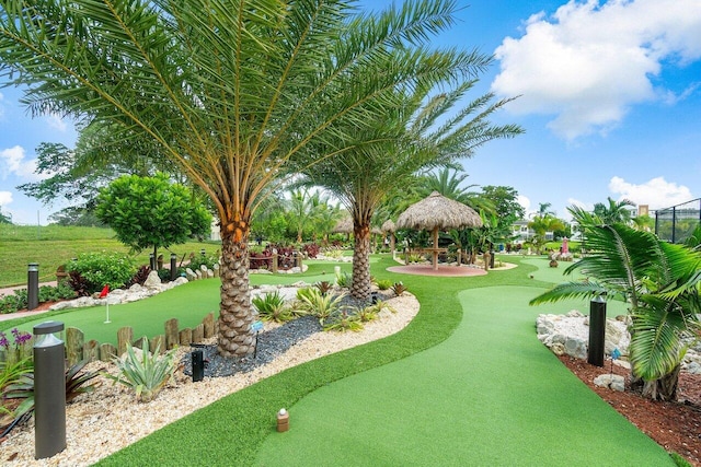 surrounding community with a gazebo