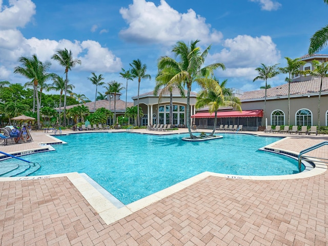 community pool featuring a patio