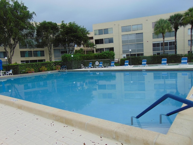 pool with fence