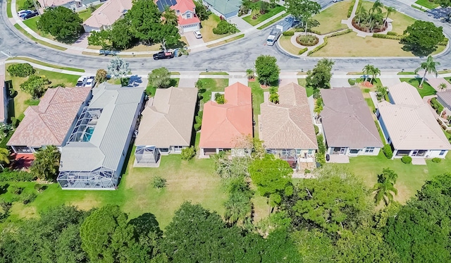 bird's eye view featuring a residential view