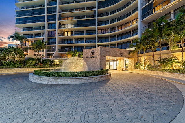 4740 S Ocean Blvd Unit 511, Highland Beach, FL 33487 - view of property featuring curved driveway