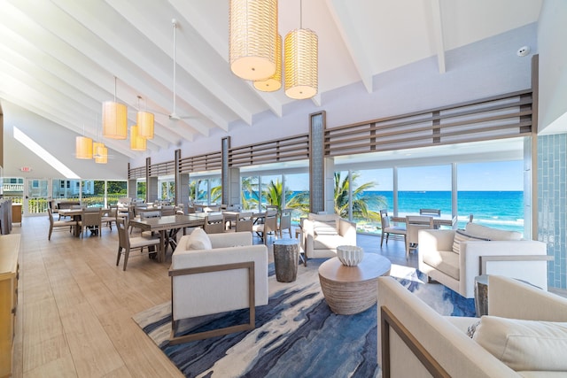 4740 S Ocean Blvd Unit 511, Highland Beach, FL 33487 - community lobby with a water view