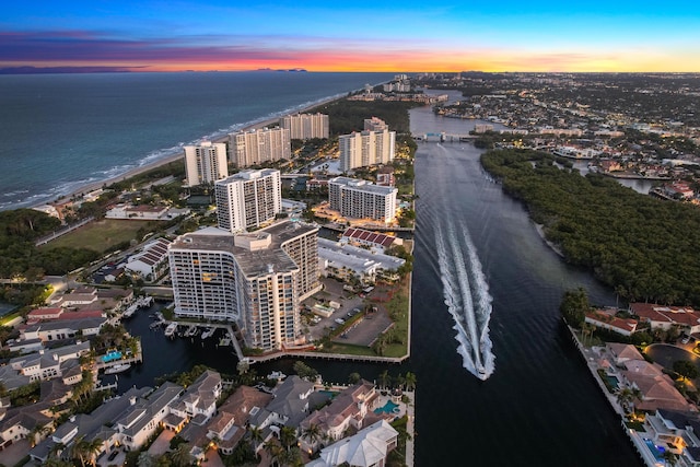 4740 S Ocean Blvd Unit 511, Highland Beach, FL 33487 - bird's eye view featuring a water view