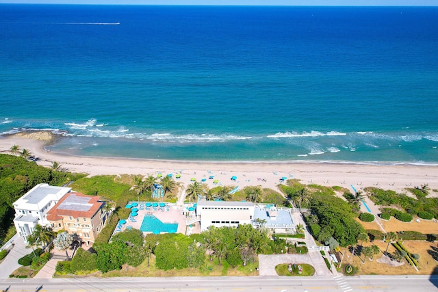 4740 S Ocean Blvd Unit 511, Highland Beach, FL 33487 - bird's eye view with a view of the beach and a water view