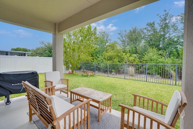 3625 Sapphire Hollow Way, Fort Pierce, FL 34981 - view of patio featuring a fenced backyard