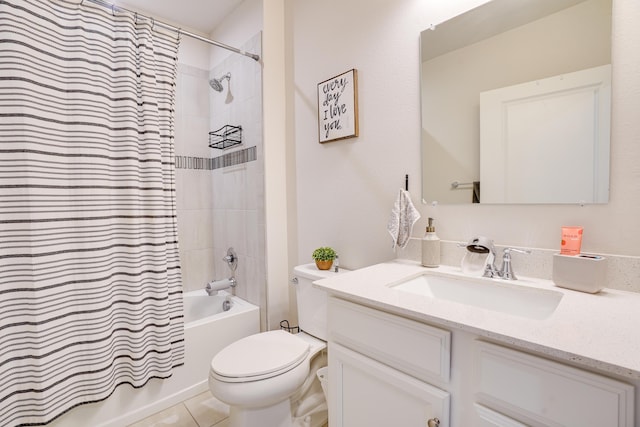 3625 Sapphire Hollow Way, Fort Pierce, FL 34981 - bathroom with toilet, shower / tub combo with curtain, and vanity