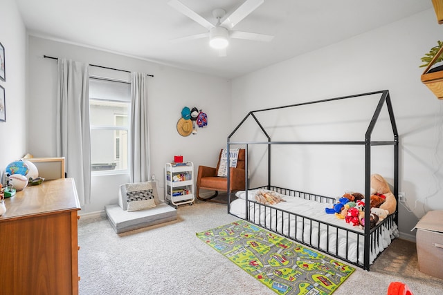3625 Sapphire Hollow Way, Fort Pierce, FL 34981 - bedroom featuring carpet and a ceiling fan