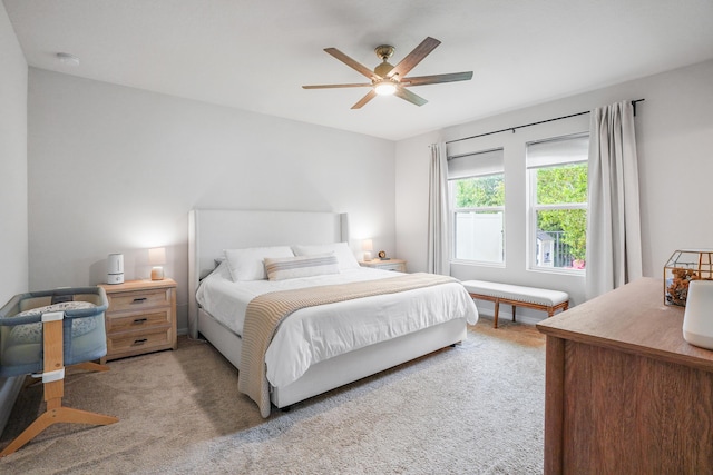 3625 Sapphire Hollow Way, Fort Pierce, FL 34981 - bedroom with light carpet and ceiling fan