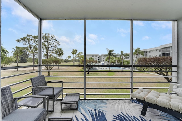 view of sunroom / solarium