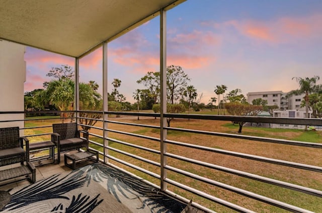view of balcony
