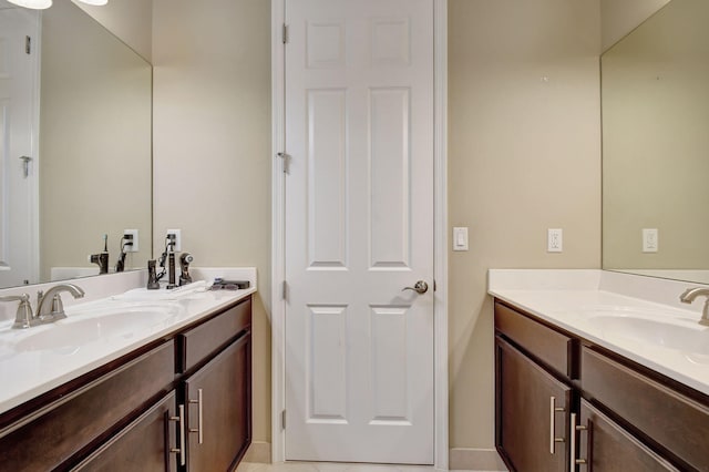 bathroom featuring vanity