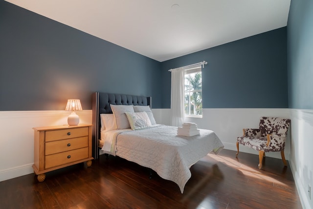 4510 Island Reef Dr, Wellington, FL 33449 - bedroom featuring baseboards, dark wood finished floors, and vaulted ceiling