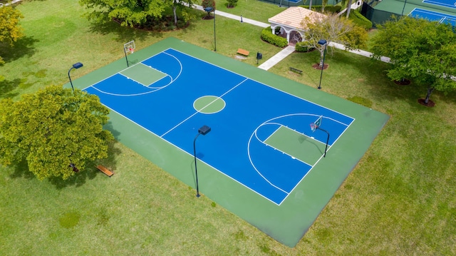 4510 Island Reef Dr, Wellington, FL 33449 - view of sport court with community basketball court and a yard