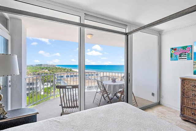 2295 S Ocean Blvd Unit 921, Palm Beach, FL 33480 - bedroom featuring a water view