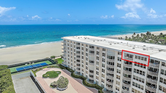 2295 S Ocean Blvd Unit 921, Palm Beach, FL 33480 - drone / aerial view of unending shoreline and apartment complex / building