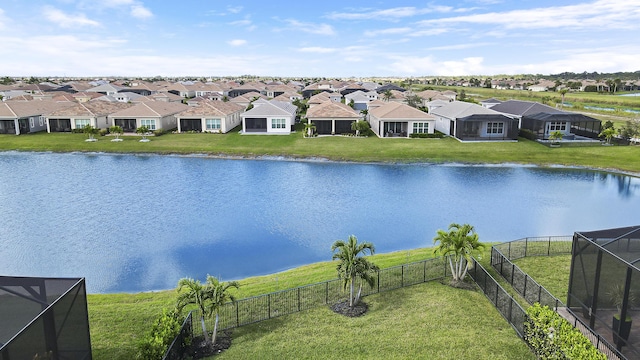 9252 SW Miracoli Way, Port Saint Lucie, FL 34987 - view of water feature featuring fence and a residential view