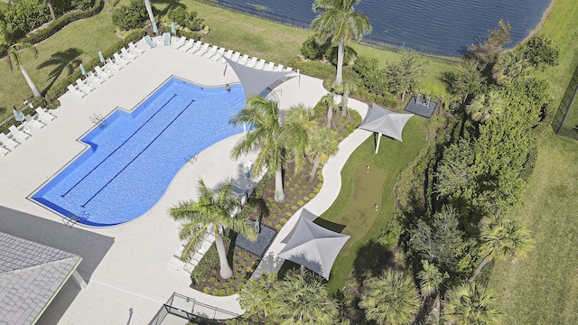 9252 SW Miracoli Way, Port Saint Lucie, FL 34987 - bird's eye view with a water view