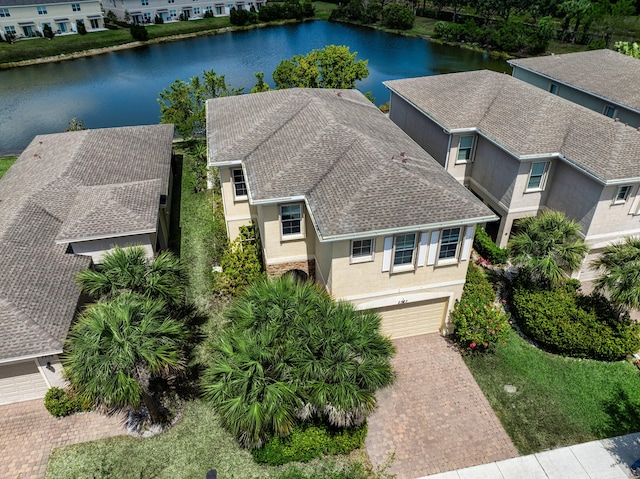 2323 NW Padova St, Port Saint Lucie, FL 34986 - bird's eye view featuring a residential view and a water view