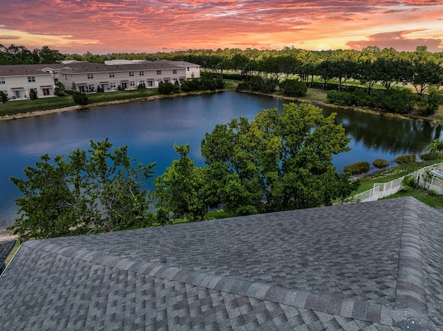 2323 NW Padova St, Port Saint Lucie, FL 34986 - aerial view at dusk featuring a water view