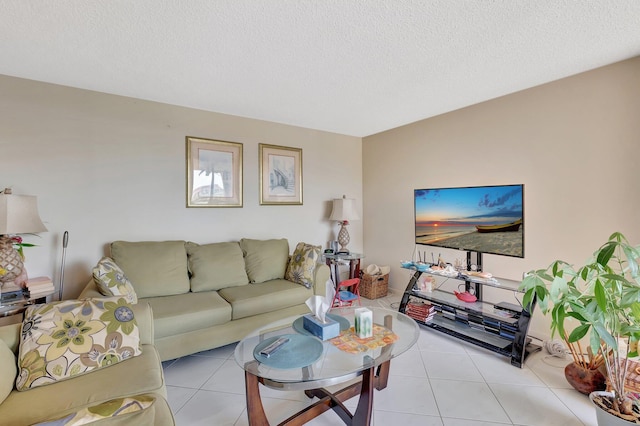 950 Egret Cir Unit 5409, Delray Beach, FL 33444 - tiled living area with a textured ceiling