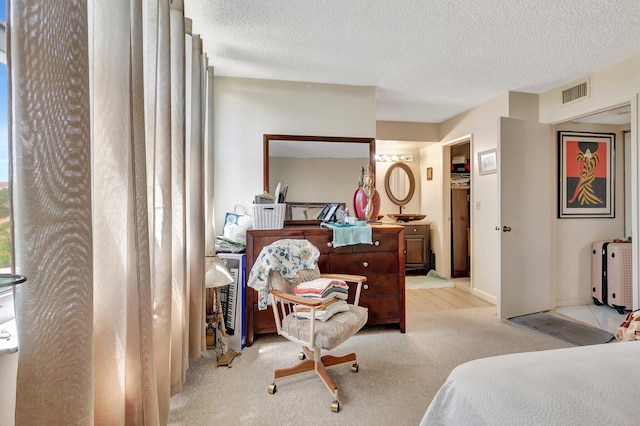 950 Egret Cir Unit 5409, Delray Beach, FL 33444 - carpeted bedroom with a textured ceiling and visible vents