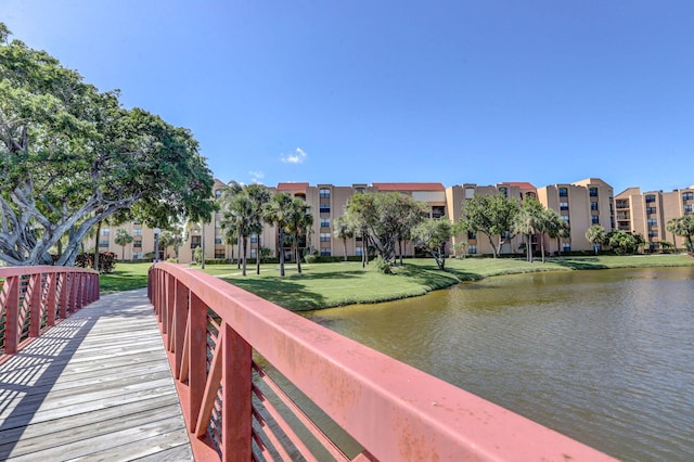 950 Egret Cir Unit 5409, Delray Beach, FL 33444 - exterior space featuring a yard and a water view