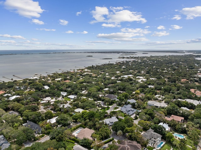 121 Hillcrest Dr, Sewalls Point, FL 34996 - aerial perspective of suburban area featuring a large body of water