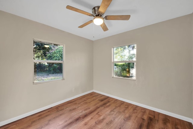 3205 Tennessee Ave, Fort Pierce, FL 34950 - unfurnished room featuring baseboards, ceiling fan, and wood finished floors