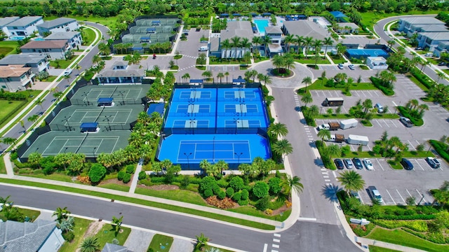 drone / aerial view with a residential view