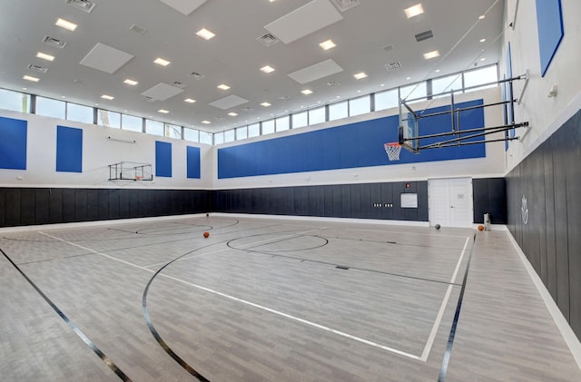 view of basketball court with community basketball court