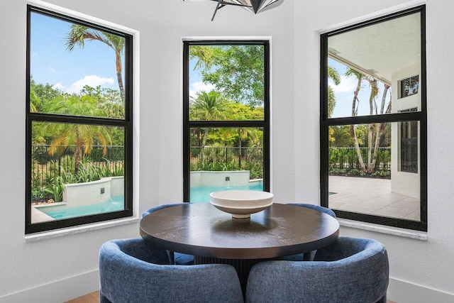 6581 Grande Orchid Way, Delray Beach, FL 33446 - dining room featuring baseboards and wood finished floors