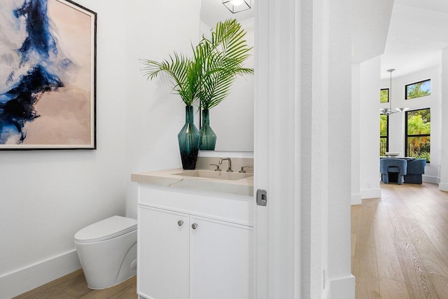 6581 Grande Orchid Way, Delray Beach, FL 33446 - bathroom with wood finished floors and vanity