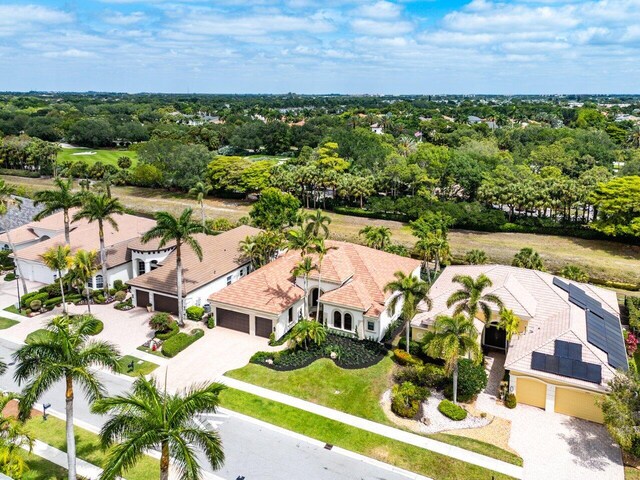 6581 Grande Orchid Way, Delray Beach, FL 33446 - aerial view of property and surrounding area featuring a tree filled landscape