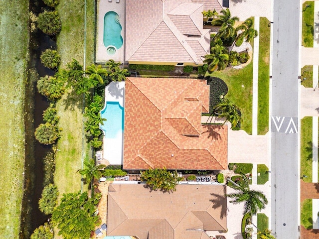 6581 Grande Orchid Way, Delray Beach, FL 33446 - drone / aerial view of a pool area