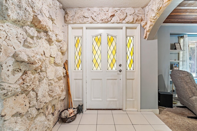 view of tiled entryway
