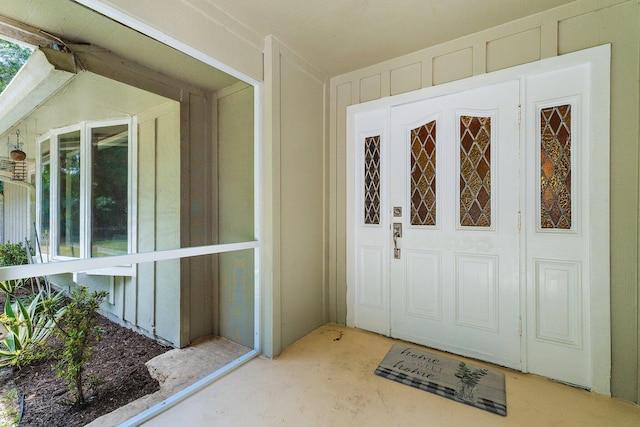 view of entrance foyer