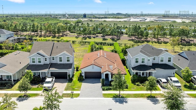 aerial view featuring a residential view