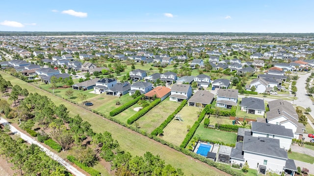 bird's eye view featuring a residential view