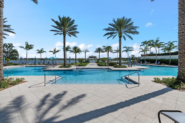 community pool featuring a patio
